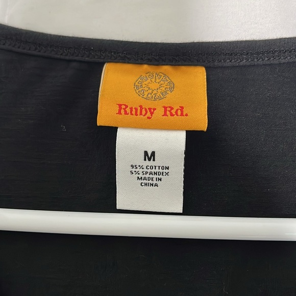 Ruby Rd. Black top size M - Picture 5 of 5
